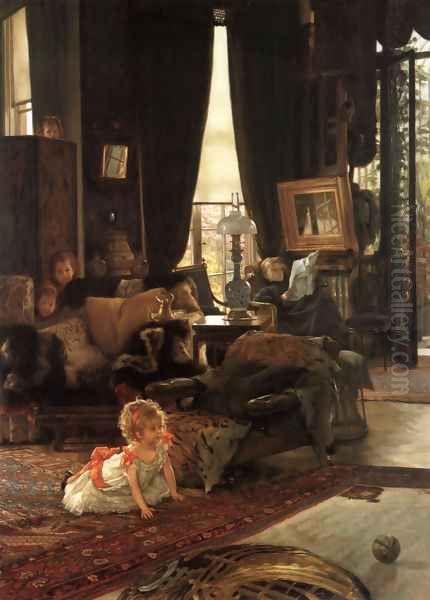 Hide And Seek Oil Painting by James Jacques Joseph Tissot