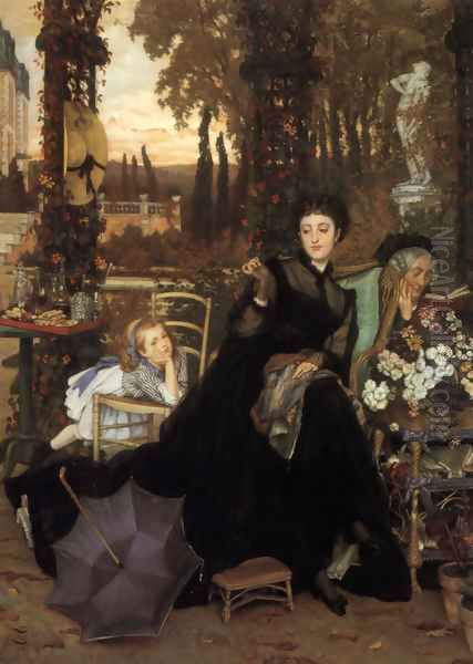 A Widow Oil Painting by James Jacques Joseph Tissot