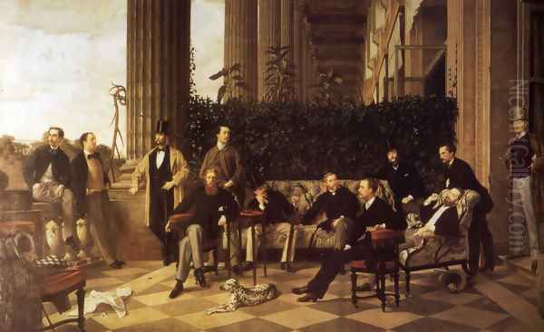 The Circle Of The Rue Royale Oil Painting by James Jacques Joseph Tissot