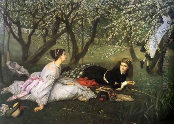 Spring Oil Painting by James Jacques Joseph Tissot