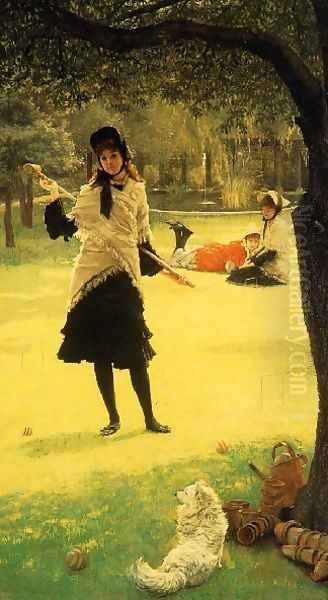 Jacques Croquet Oil Painting by James Jacques Joseph Tissot