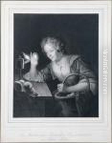 Ein Maedchen Oil Painting by Godfried Schalcken