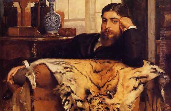 Algeron Moses Marsden Oil Painting by James Jacques Joseph Tissot