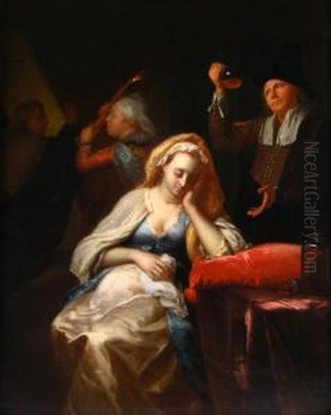 The Doctor's Visit Oil Painting by Godfried Schalcken