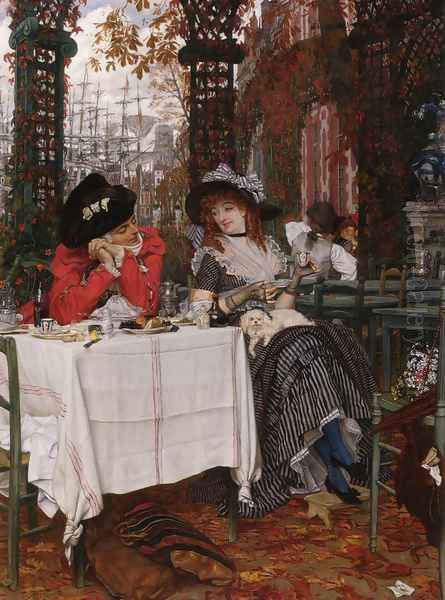 Un Dejeuner Oil Painting by James Jacques Joseph Tissot