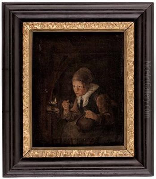 Nachahmer Um 1700 Oil Painting by Godfried Schalcken