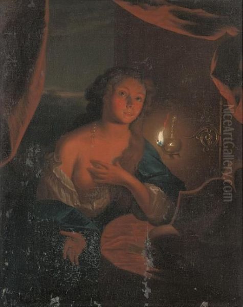 The Magdalen Oil Painting by Godfried Schalcken