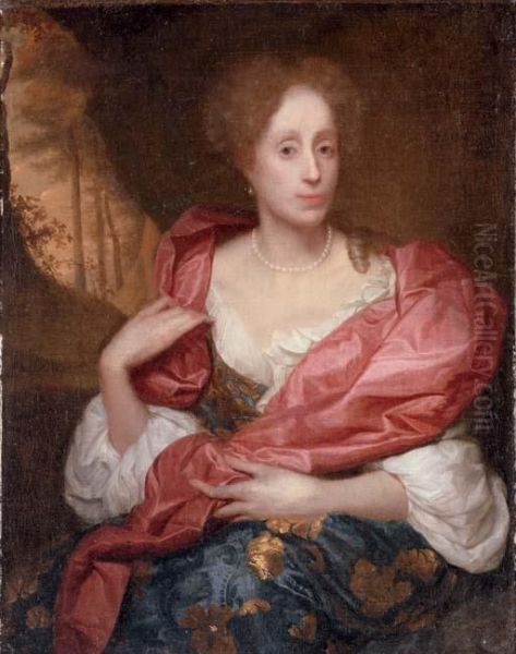 Portrait Of A Lady Oil Painting by Godfried Schalcken