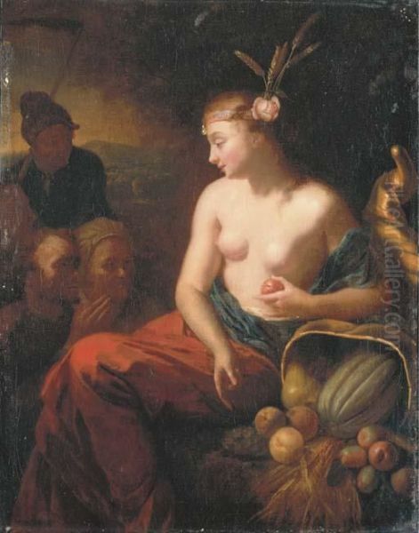 Ceres Oil Painting by Godfried Schalcken