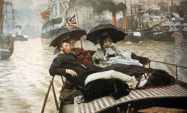 The Thames Oil Painting by James Jacques Joseph Tissot