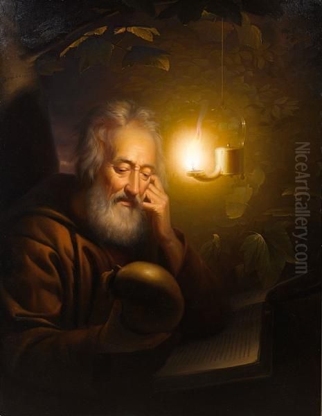 Saint Jerome Oil Painting by Petrus van Schendel