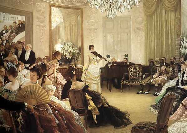 The Concert Oil Painting by James Jacques Joseph Tissot