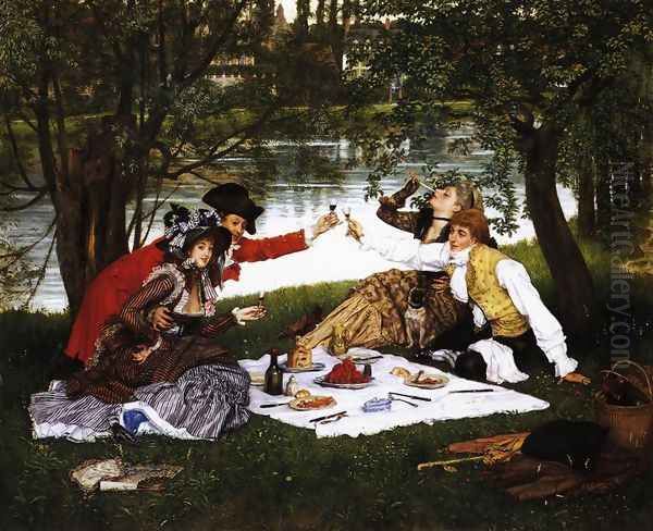 Partie Carree Oil Painting by James Jacques Joseph Tissot