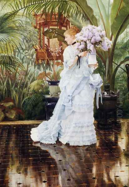 The Bunch of Violets Oil Painting by James Jacques Joseph Tissot