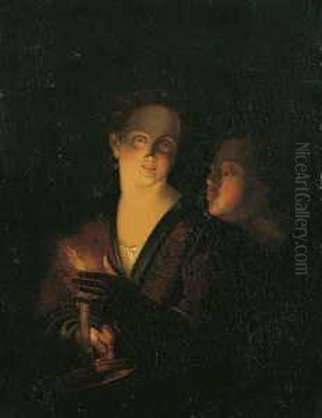 Zugeschrieben Oil Painting by Petrus van Schendel