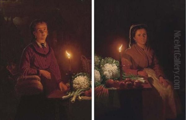 The Buyer Oil Painting by Petrus van Schendel