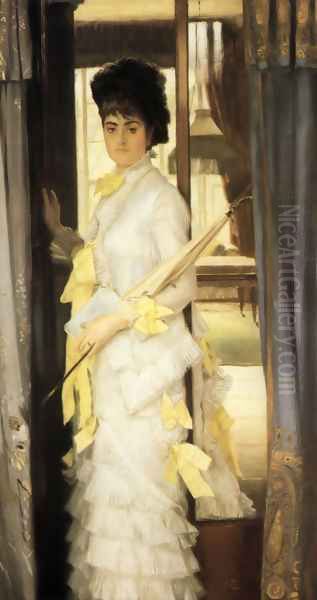 Portrait Of Miss Lloyd Oil Painting by James Jacques Joseph Tissot