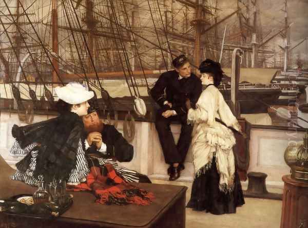 The Captain And The Mate Oil Painting by James Jacques Joseph Tissot