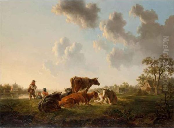 Paesaggio Oil Painting by Jacob Van Stry