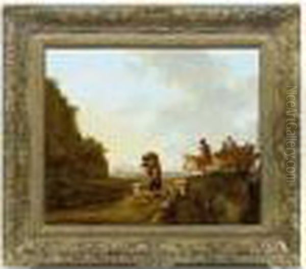 Panneau De Chene, Deux Planches, Non Parquete. Oil Painting by Jacob Van Stry