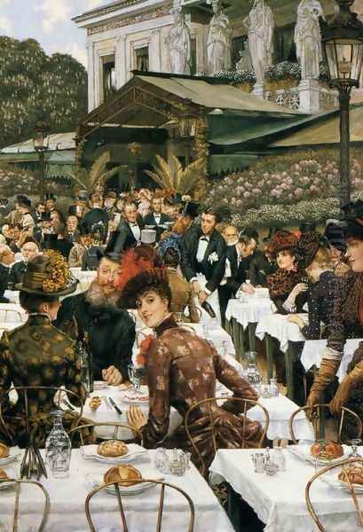 The Artist's Ladies Oil Painting by James Jacques Joseph Tissot