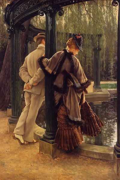 Quarrelling Oil Painting by James Jacques Joseph Tissot