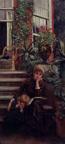 La Soeur Ainee Oil Painting by James Jacques Joseph Tissot