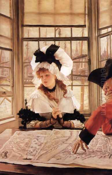 The Tedious Story Oil Painting by James Jacques Joseph Tissot