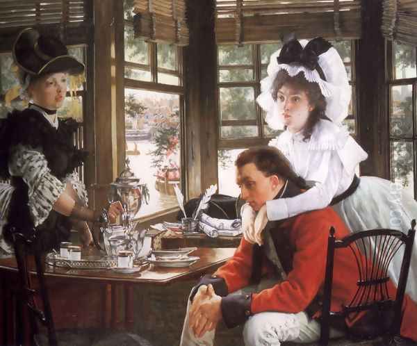 Bad News (or The Parting) Oil Painting by James Jacques Joseph Tissot