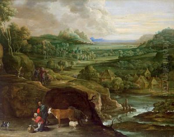 David Teniers Oil Painting by Lucas Van Uden