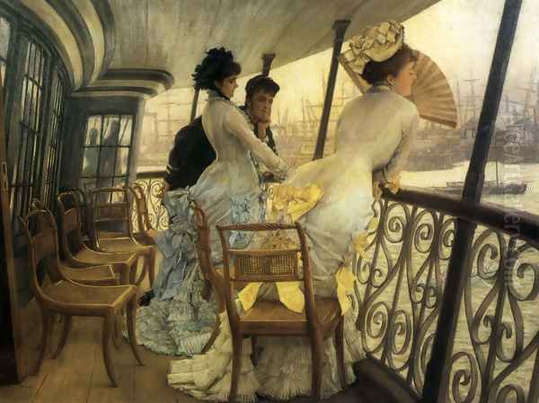 The Gallery of H.M.S. 'Calcutta' (Portsmouth) Oil Painting by James Jacques Joseph Tissot