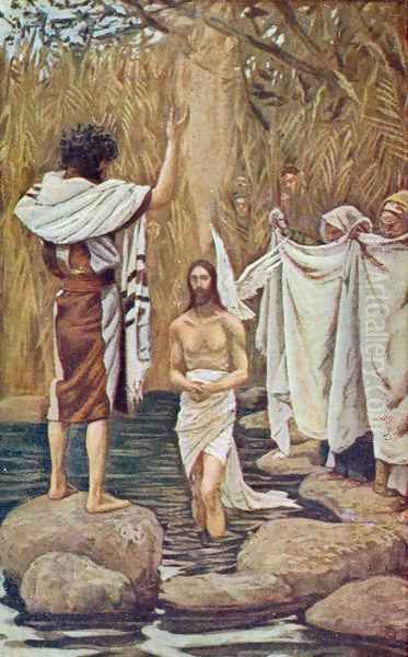 Baptism of Jesus Oil Painting by James Jacques Joseph Tissot