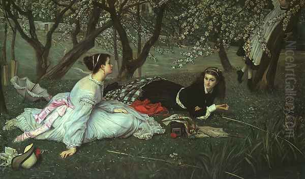 Le Printemps (Spring) 1865 Oil Painting by James Jacques Joseph Tissot