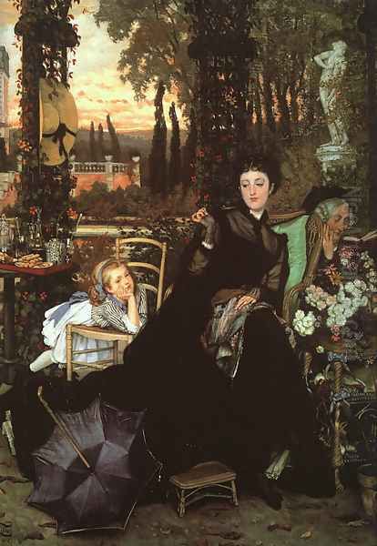 Une Veuve (A Widow) 1868 Oil Painting by James Jacques Joseph Tissot