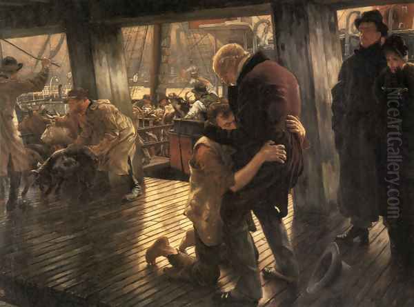 The Prodigal Son in Modern Life: The Return Oil Painting by James Jacques Joseph Tissot