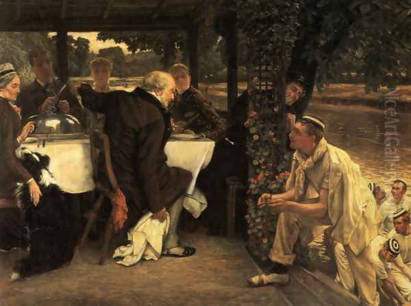 The Prodigal Son in Modern Life: The Fatted Calf Oil Painting by James Jacques Joseph Tissot