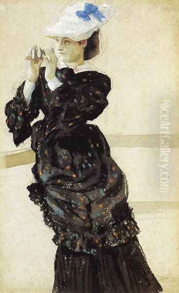 The Captain's Daughter I Oil Painting by James Jacques Joseph Tissot