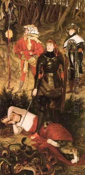 Triumph Of The Will: The Challenge Oil Painting by James Jacques Joseph Tissot