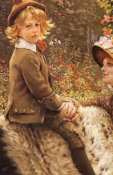 The Garden Bench (detail 2) Oil Painting by James Jacques Joseph Tissot