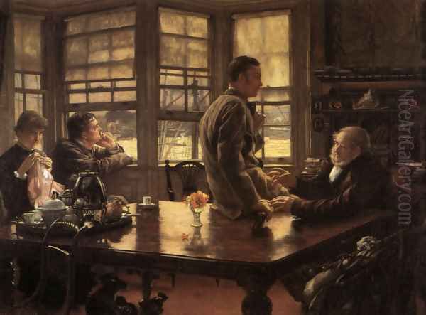 The Prodigal Son in Modern Life: The Departure Oil Painting by James Jacques Joseph Tissot