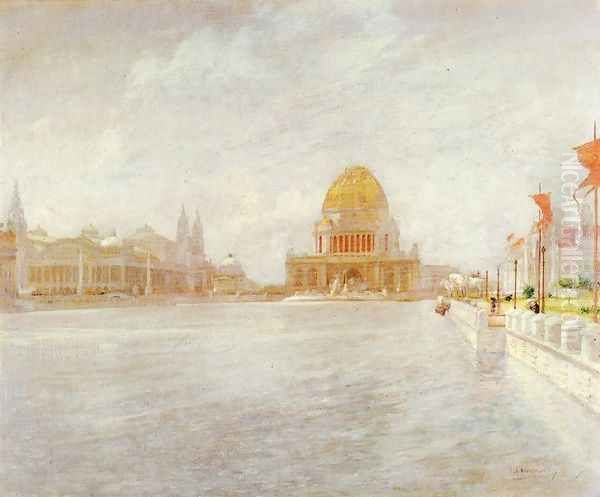 Court Of Honor Worlds Columbian Exposiition by John Henry Twachtman