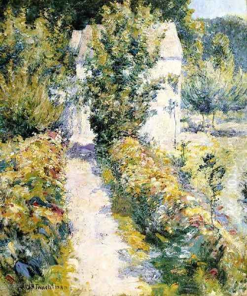 Azaleas Oil Painting by John Henry Twachtman