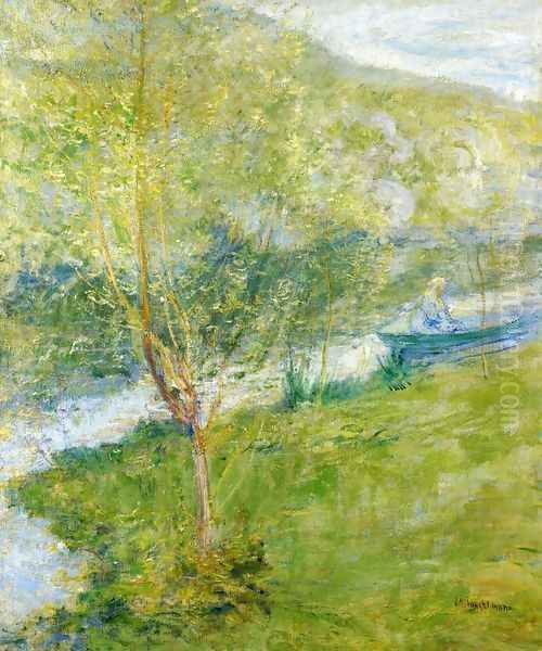 Spring Oil Painting by John Henry Twachtman