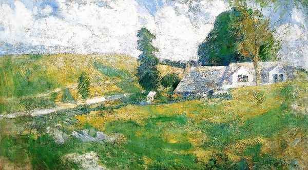 Summer Oil Painting by John Henry Twachtman