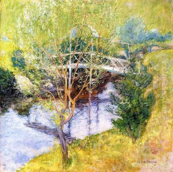 The White Bridge Oil Painting by John Henry Twachtman