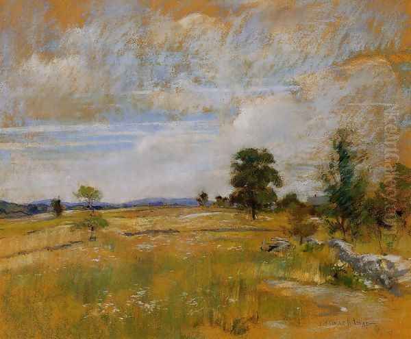 Connecticut Landscape Oil Painting by John Henry Twachtman