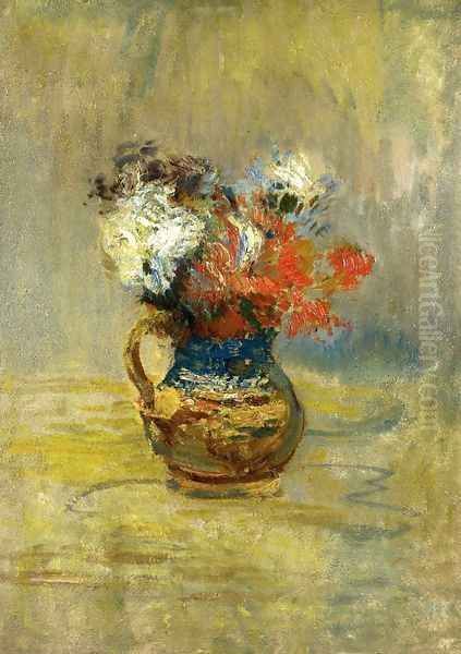 Flower Still Life Oil Painting by John Henry Twachtman