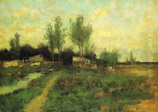 Country Path Oil Painting by John Henry Twachtman