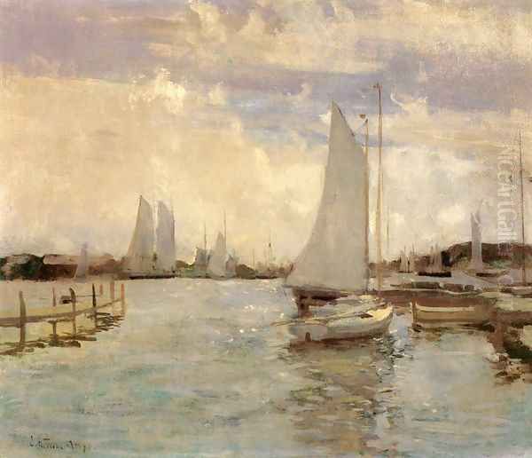 Gloucester Harbor2 Oil Painting by John Henry Twachtman