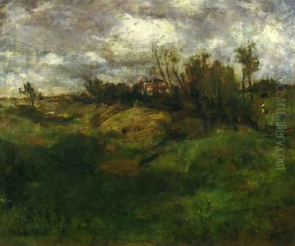 Cincinnati Landscape Oil Painting by John Henry Twachtman